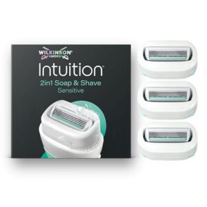 Wilkinson Sword Intuition Soap & Shave Sensitive, 3 Ersatzklingen