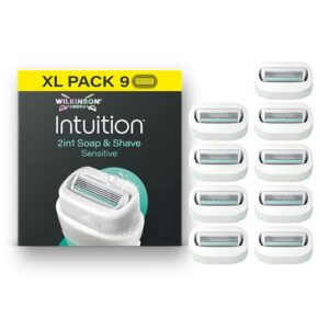 Wilkinson Sword Intuition Soap & Shave Sensitive, 9 Ersatzklingen