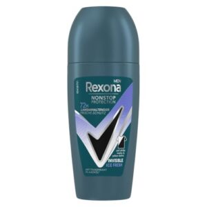 Rexona Men Nonstop Protection Deo Roll-On Invisible Ice Fresh Anti Transpirant mit 72 Stunden Schutz vor Achselnässe und Körpergeruch 50 ml