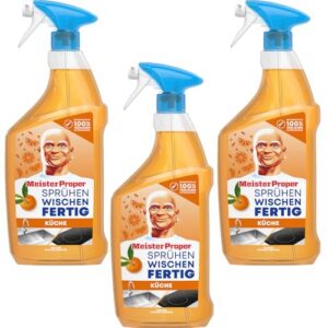 Meister Proper Küchenspray 3er Pack Sprühen Wischen Fertig 800ml