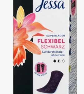 Jessa Slipeinlagen Normal Schwarz + Flexibel, 1 x 28 St