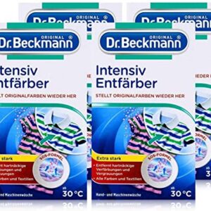 Dr. Beckmann Intensiv Entfärber 4 x 200 g | für alle Textilien | Verfärbungsschutz & garantierte Farbbrillianz