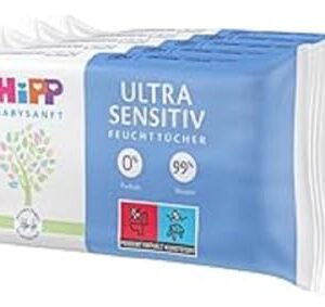 HiPP Babysanft Feuchttücher, Ultra Sensitiv, 5 x 48 Tücher
