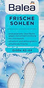 Balea Frischesohlen - weiß - Größe: 42-44, 8 Paar, 1 x 16 St