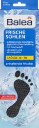 Balea Frischesohlen - schwarz - Größe: 36-38, 8 Paar, 1 x 16 St