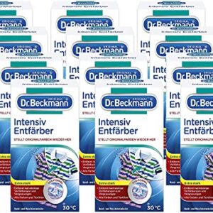 Dr. Beckmann Intensiv Entfärber | Wäsche erfolgreich entfärben und verfärbte Textilien retten | stellt Originalfarben wieder her | 12x 100g