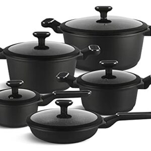 Eadenberg 12 TLG töpfe Induktions Kochgeschirr Set
