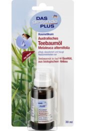 Das Gesunde Plus Australisches Teebaumöl 30ml pflegt, desodoriert und beugt Hautunreinheiten vor