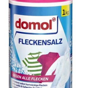Fleckensalz - entfernt zuverlässig alle Flecken wie z. B. Kaffee-, Rotwein-, Fett-, Eiweiß- und Stärkeflecken - Schont Farben & Gewebe Frischt die Leuchtkraft der Farben - 1kg