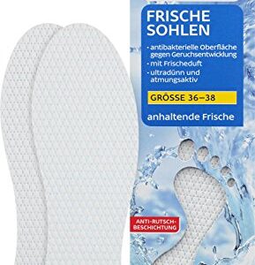 Balea Frischesohlen - weiß - Größe: 36-38, 8 Paar, 16 Stück