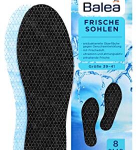 Balea - Frische Einlegesohlen schwarz Größe 39-41 - 8 Paar/16 Stück